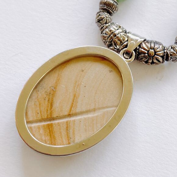 Artisan Necklace Jasper Turquoise Beads Boho Southwestern Style - Picture 10 of 16